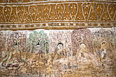 Bagan Myanmar. Paintings of the circumambulatory corridor of the Sulamani temple. 